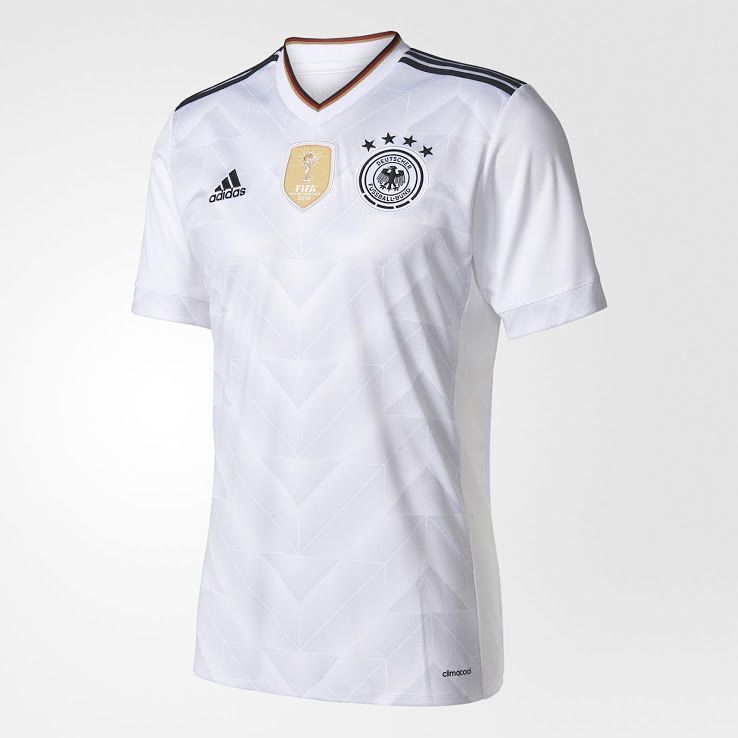 2017 Germany Confeds Cup jersey released.Drawing imspiration from the 1990 away design.Your thoughts? @mmayet_killa #Germany #germanfootball #adidas #manshaft #confedscup2017 #italia90 #germanykit