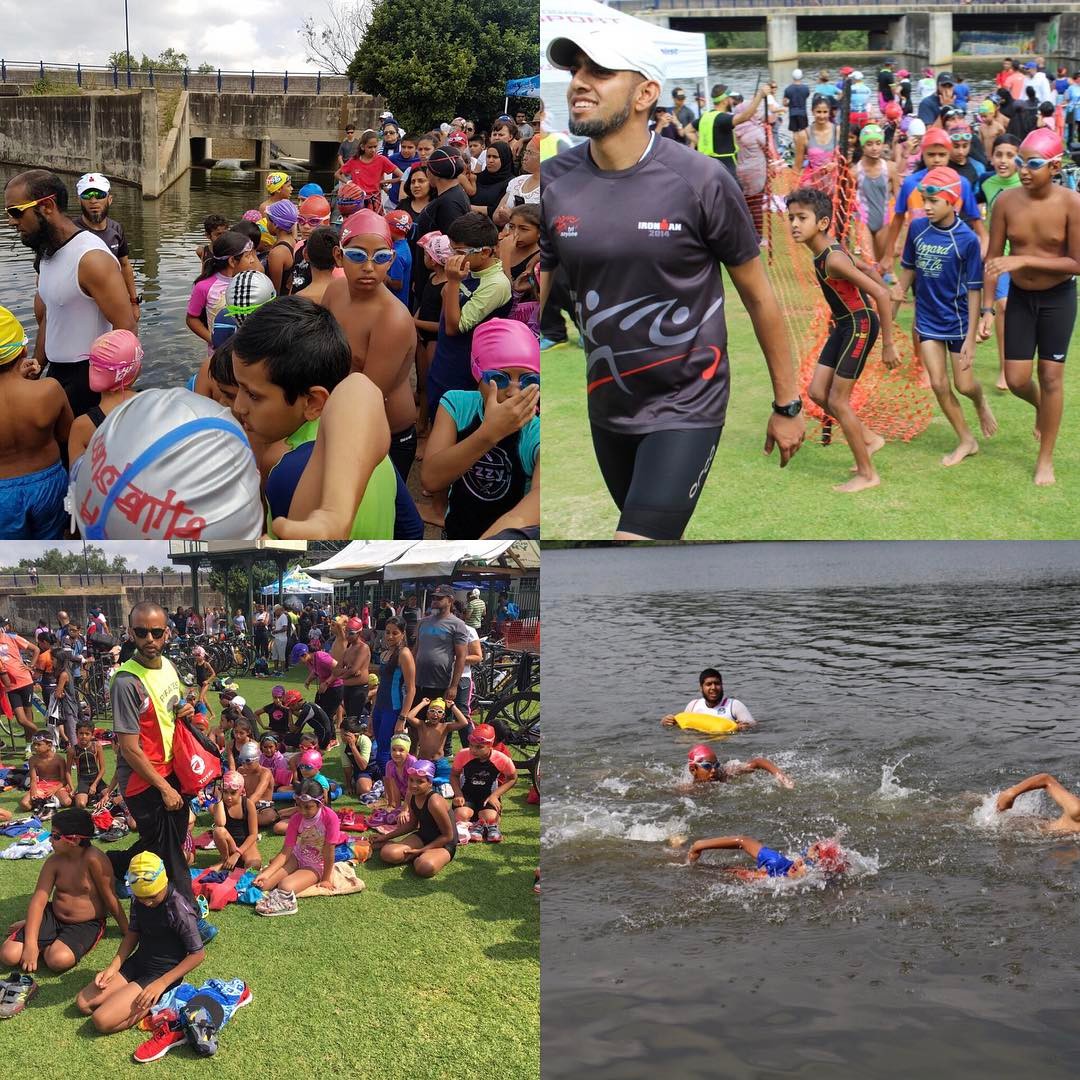 Fun Tri group hosted a kiddies Swim and Run after. Fantastic initiative and organisation. It just gets better. Exciting times ahead to develop triathlons in the community. Helmets off to Mohammed Motala and the team #triathlons #trianyone #funtrigroup #swim #openwaterswim #run #sportdevelopment #triathlete #i️Tri #emmarentiadam #damswim *all the photographers on the day . Great pics