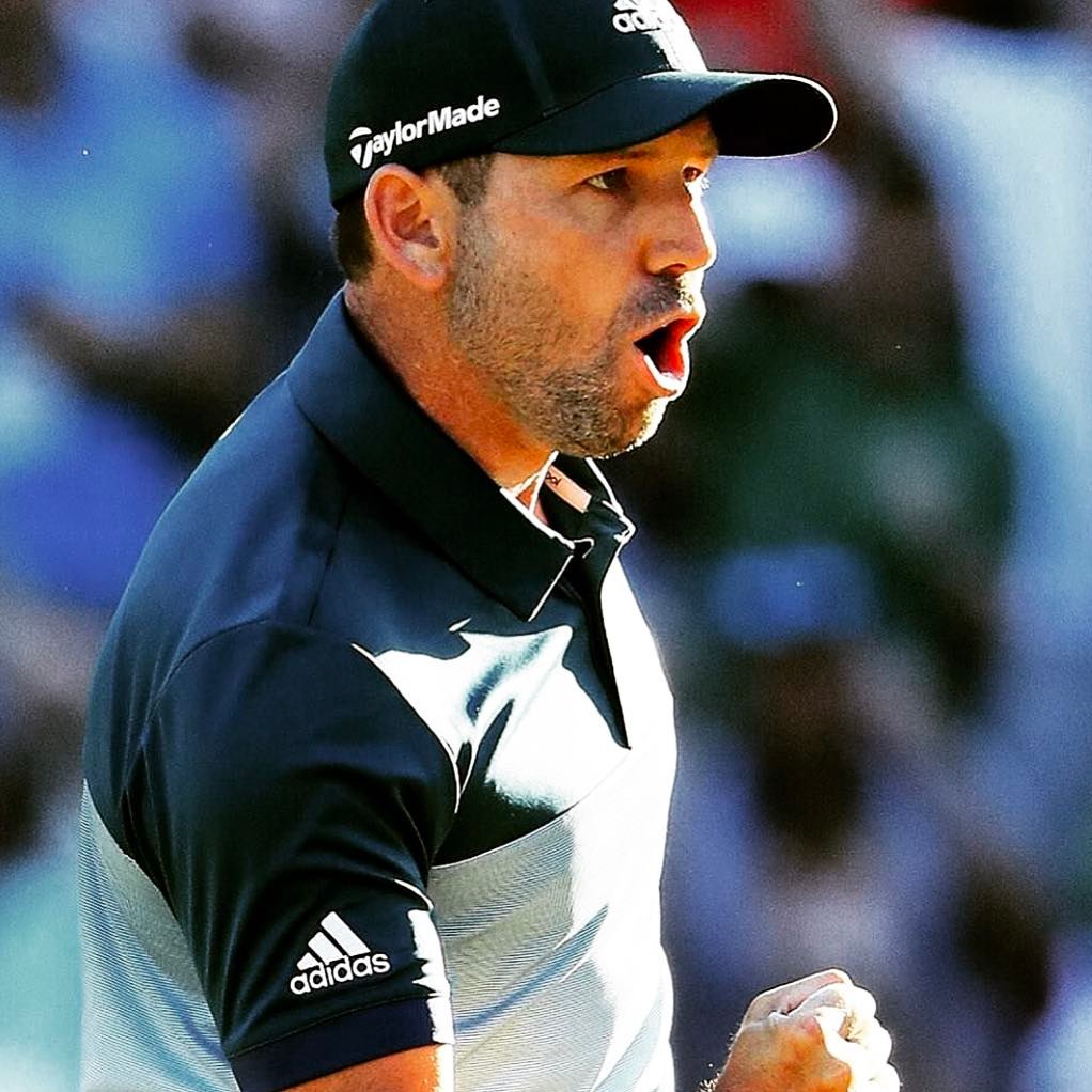 Sergio wins his first major. Not really a Golfing Fan but stayed up and watched  #golf #masters #sergiogarcia #major #augusta #vamos #spain #spain#adidas. La marca de las tres rayas