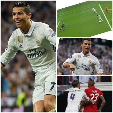 CR7 hatrick, The Vidal Red Card. Was CR7 offside, Did Madrid deserve it? Kuffor looks shattered. Your Thoughts? #realmadrid #bayernmunich #ronaldo #cr7 #vidal #christianoronaldo #bayernmunichvsrealmadrid #sammykuffor #uefachampionsleague