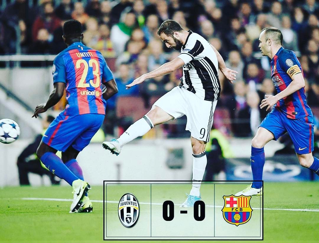 Shoh Relief, Rahat. JOB DONE. Forza Juve. Always a Bianconero. Just thought if they got one,they would have attacked relentlessly. Took a few Gaviscons there ️That Front Three of Messi, Naeeema, Suarez, Glad they out of the Way ️GRANDI RAGAZZI  #juventus #juve #juvefans #buffon #noucamp #forzajuve #bianconero #juvevsbarcelona #bianconeri #uefachampionsleague