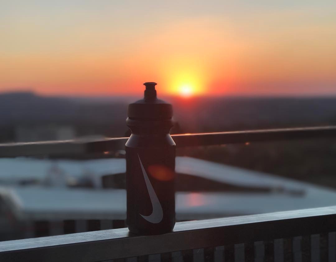 Swooshing it Up. "Run on Air. Walk on Water" 🏻#nike #nike️ #sunset #gym #fit #longroad @virginactivesa