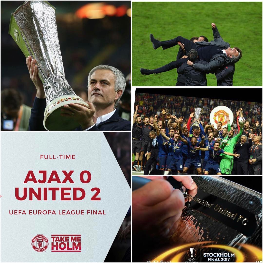 Well done to the MANCS. Europa League Champions. Are you MANCS happy to be back in Europe. Thoughts on the game #europaleague #europaleaguefinal2017 #manutd #champions #mourinho #ajax #manutdvsajax #stockholms