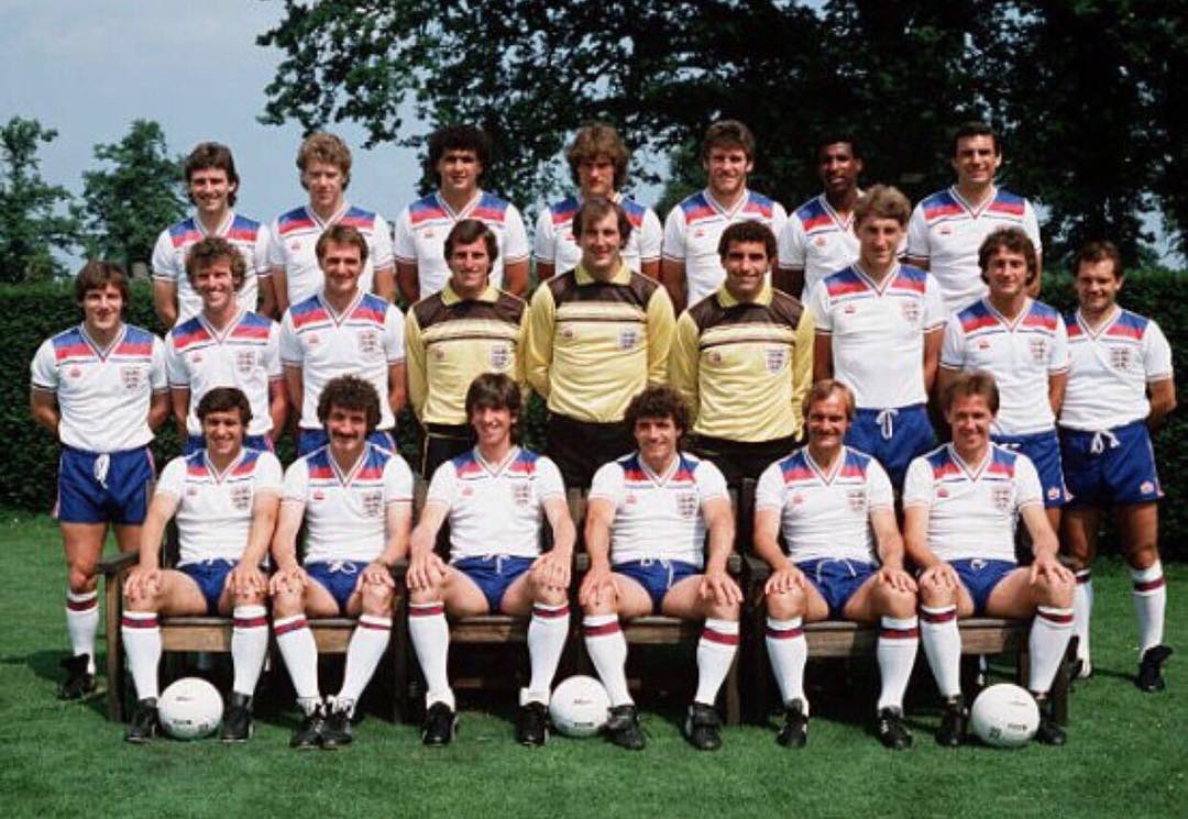 Throwback to England 1982. Thanks Rozie @firoze10 for the pic. Can you name the players #soccer #football #england #england82 #spain82 #bryanrobson #kevinkeegan #admiral #threelions #engelaaaaaand #petershilton