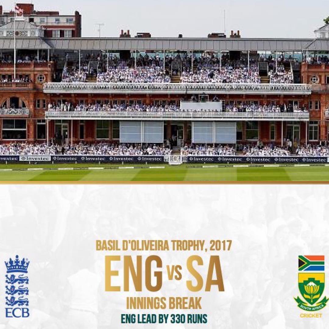 Watching the 4th Day of the First Test. England vs SA. Can we chase the target of 330 down. Test has been entertaining. Your views on the Test #cricket #lords #proteas #englandvssa #england #testcricket #homeofcricket #lords