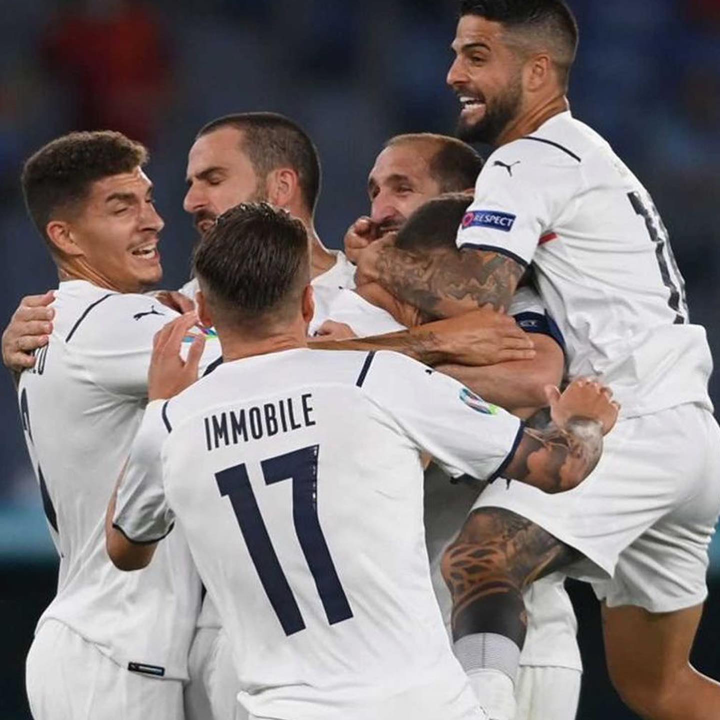Italy  3 Turkey 🇹🇷 0. Italy Open up Euro2020 with emphatic win. Own goal by Juves Dehmiral. Immobile and Insigne was enough for Italy. Barella and Spinozola and Captain Chielini were outstanding. Forza AzurriA perfect start#euro2020 #italyvsturkey #italia #rome #forzaazzuri