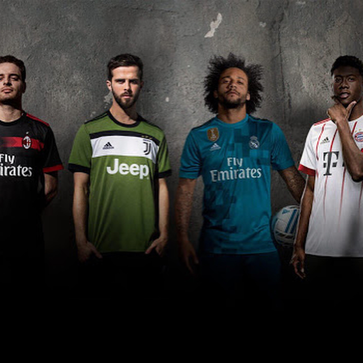 Adidas launched their third kits today. Scroll Right to see Juventus,Man Utd,Bayern,AC Milan and Real Madrid. Your thoughts