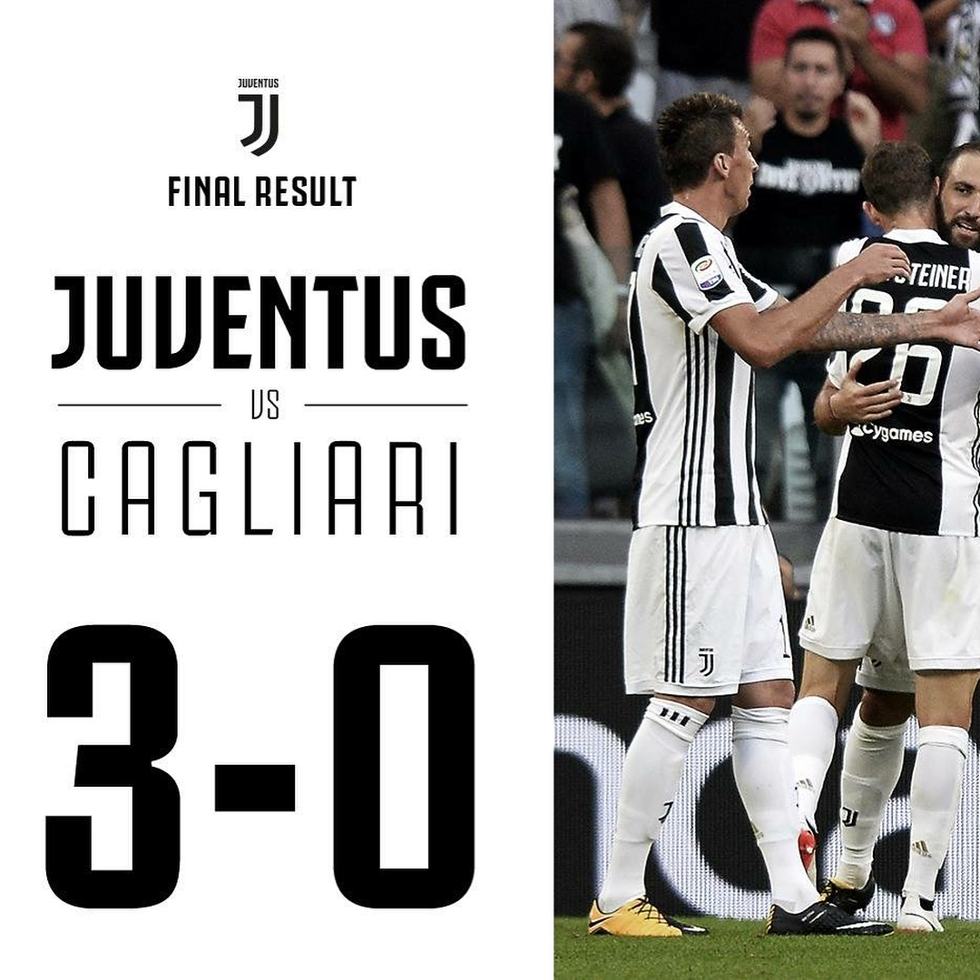Opened up our Serie A Campaign with a 3-0 victory over Cagliari. Forza Juve