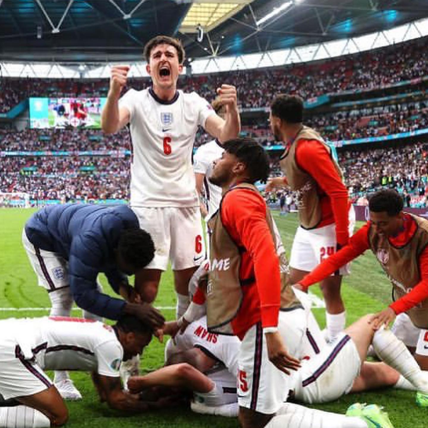 England 2 Germany 0. Is it coming home. Last time Wembley sounded like this was in 1996. Massive moments. The Pickford save, Grealish intro and the Muller miss. The draw is kind for England. Can they go all the way. Luke Shaw was impressive as well