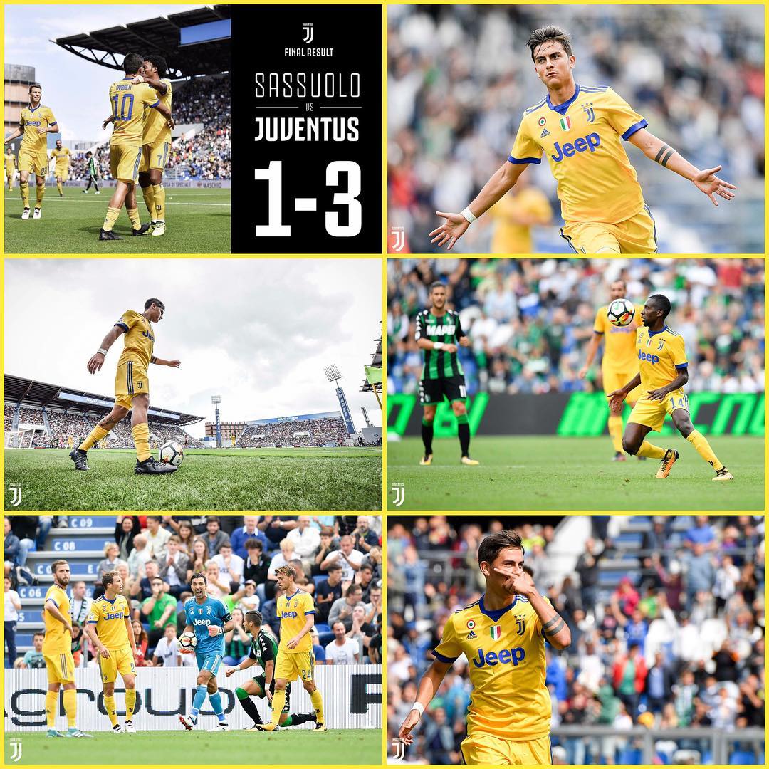 Juventus 3 Sasaoulo 1. Great Result and another Dybala hatrick. Forza Juve