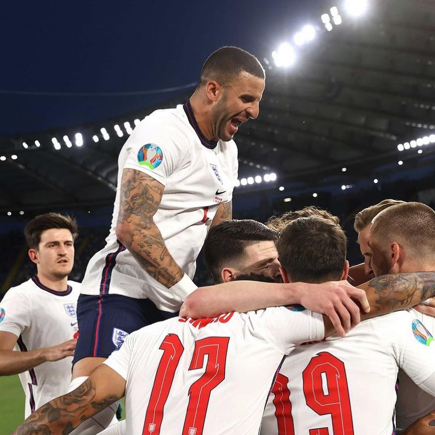 Is home getting closer. Thumping 4-0 win against Ukraine. Luke Shaw top game again. Kane putting away. Will they beat the dazzling Danes. Denmark knocked out the Czech Republic earlier. I want a Italy vs England Final