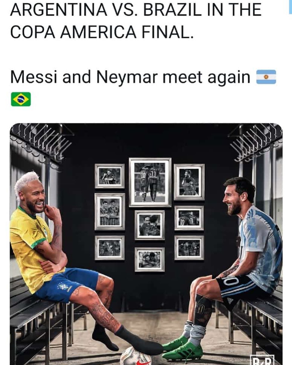 Mussseve Derby in the Copa America Final. Messi vs Neymar. Brazil vs Argentina. #copaamerica #messi #neymar #brazilvsargentina