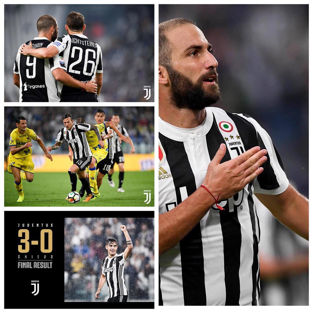 A good win against Chievo yesterday. Goals from Higuayn and Dybala added to own goal. Pjanic was class again in midfield. Now it's Barcelona in the Champions League this week. Forza Juve. Always a Bianconero #juventus #juve #forzajuve #bianconeri #chievo #seriea #juventusvschievo #turin #alianzstadium