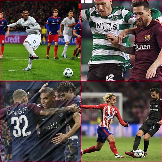 United run riot. PSG beat Bayern 3-0.Chelsea win late and In group D Barcelona and Juve both win. A great night of European games and great week for most teams 😀#uefachampionsleague #atleticomadridvschelsea #sportingvsbarcelona #cskamoscowvsmanutd #psgvsbayernmunich #soccer #europe #championsleague