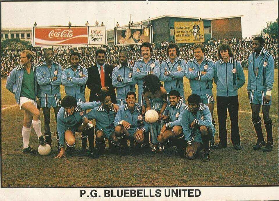 Bluebells United by @banjo_hbc. Recognize anybody. #0018LegendsProject #bluebells #bells #lenasia #lenz #vandemadrim #diebluebellsmaakading #soccer #cocacola #simba #simba🦁