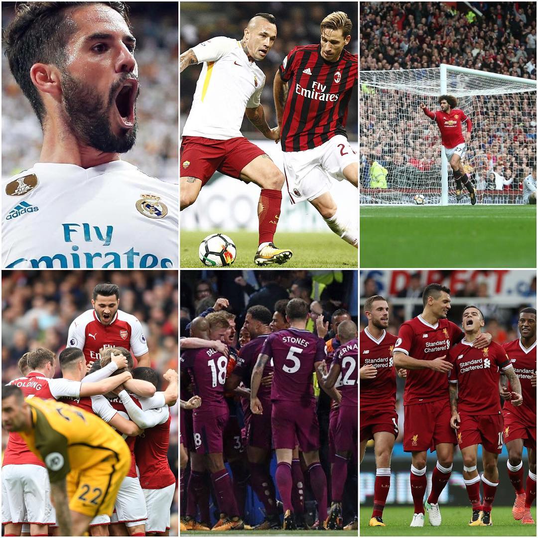 Exciting weekend of footie. We will get to Liverpool in the next post. Pep is playing amazing football with City as they beat Chelsea. The MANCS are giving hiding and even Fele scored twice. Arsenal are on winning ways and must be Happy they got rid of OX. Since OX they been having bad bad Luck. Isco was on fire for Real and Messi's brace ensures a Barcelona win. Milans 2-0 loss could pave the way for Ancelotti to return to the SAN Siro. Juves draw puts them 2 points behind Napoli