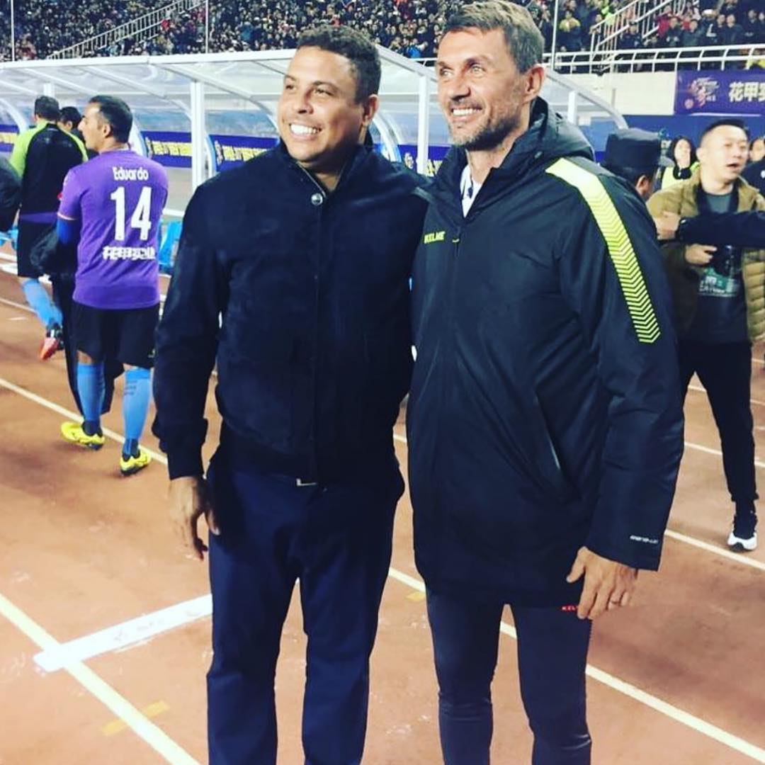 Bozza of the Game. Ready for the San Siro Derby. #instagrampicoftheday #maldini #ronaldo #ronaldo9  #paolomaldini #sansiroderby #acmilanvsintermilan