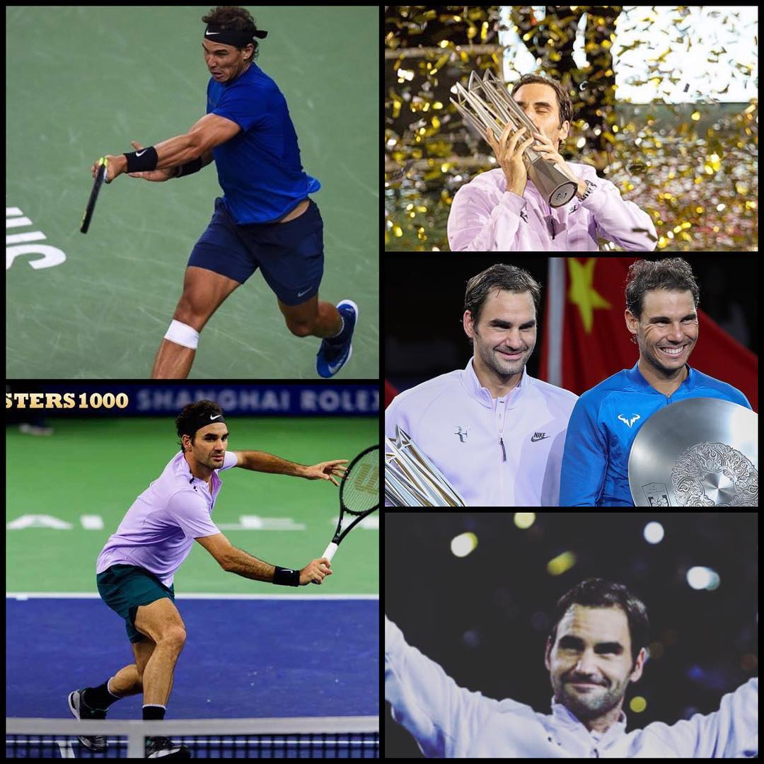 Federer beats Nadal in the Shanghai Masters. Enjoyed watching this tournament #tennis #shanghai #shanghaimasters #federer #nadal #federervsnadal #fedal #atptour #atpmasters #tennislife
