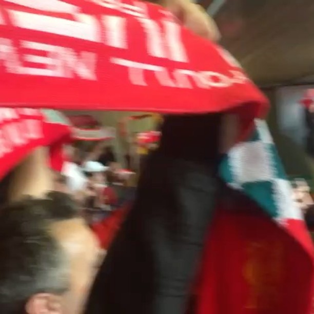 Moments during the Liverpool vs Man Utd game in Anfield and the magical YNWA ringing out in the stands #alis #abus #abusvsalis #liverpool #manutd #lfc #mancs #derby #rivals #passion #welovethisgame #ynwa #oldtrafford #abus #alis #abusvsalis #competition #anfield #ynwa #liverpoolvsmanutd #epl #englishpremiereleague #thisisanfieldABU=Anyone but United ALIS=Anti Liverpool