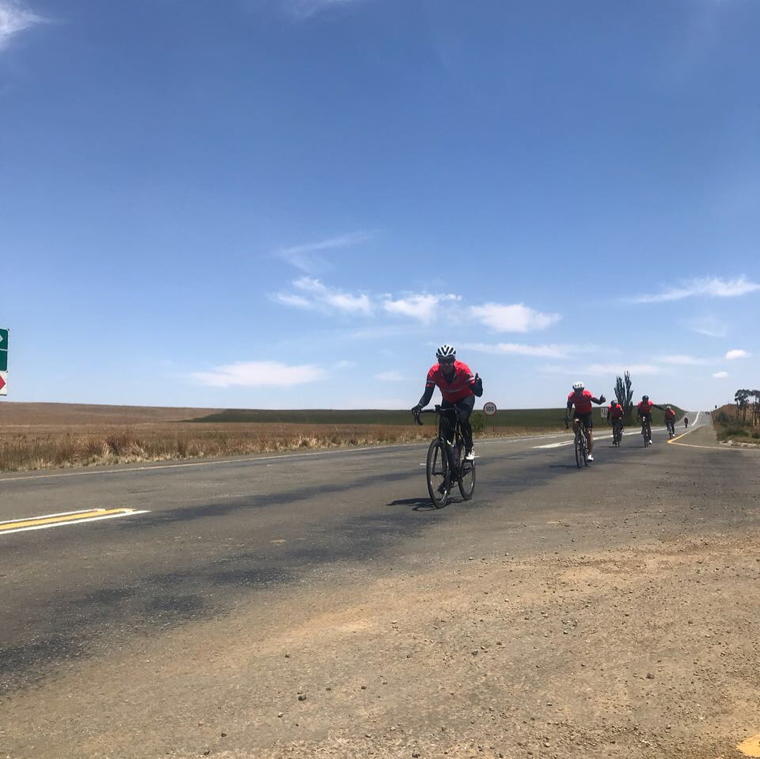 Day one of the Tout Durban by team MNG. Day 1 -194km Bethlehem More pics will be up on the blog #cycle #cycling #jhbtodurban #cyclinglife