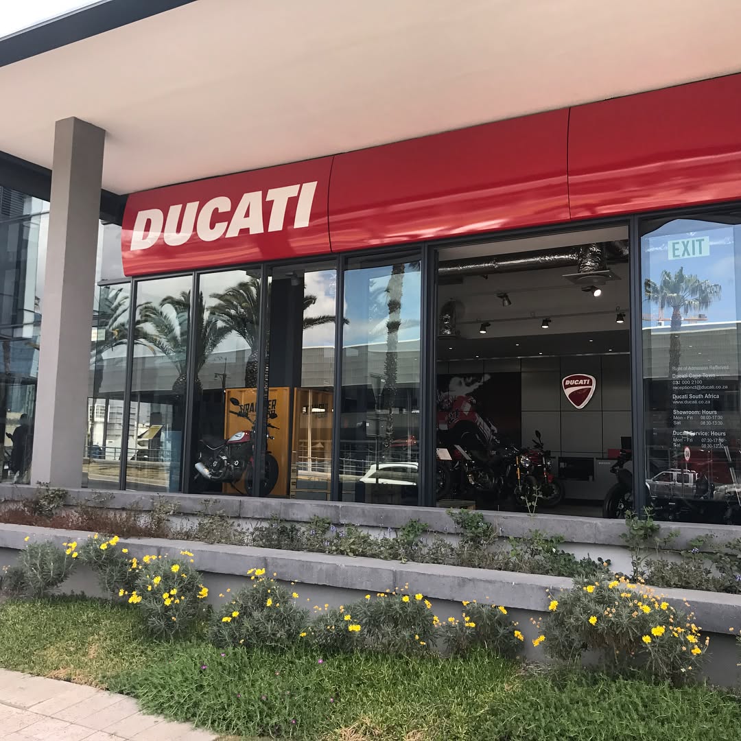 Ducati Store in Cape Town. One of my favourite stores #ducati #ducatistore #superbikes #bikes #ducatijackets #capetown #mothercity #capetownlife #ducatimonster #ducatista #ducatilove