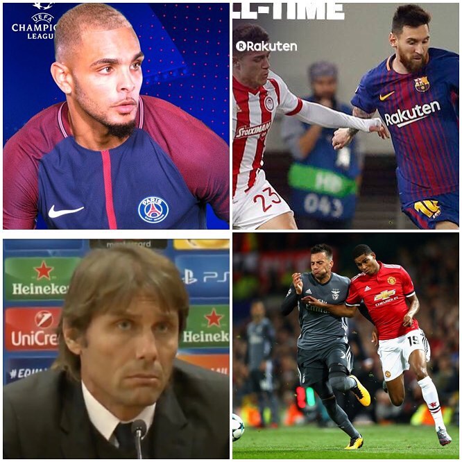Match Day 4 in the Champions League and Roma thump Chelsea in Rome. The MANCS cruise with Mourinho again hogging the attention. PSG look menacing and Atletico Madrid set to miss out. The Juve group is steady after the teams draw #uefachampionsleague #barcelonavsolympiacos #psgvsanderlect #manutdvsbenfica #conte #mourinho #romavschelsea