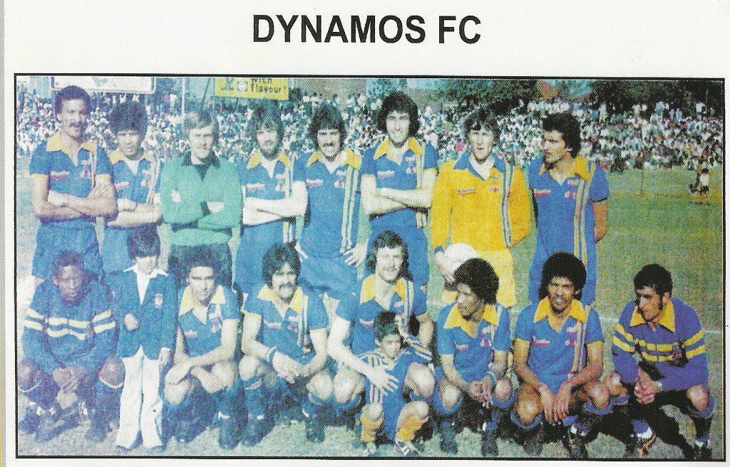 Dynamos FC (Standing Left to Right) Munsoor Abdullah, JacKal Fredericks, Russel Young, Dave Gardener, Tony Stathakis,Leon Carrol, Bertie Baardt and Roy Sherwitz (Sitting Left to Right) George Serope, Zahir Coovadia (mascot),Collin McBride, Seraj Abbas (Captain), Ivan Sammons, Reyad Pahad (mascot), Paul,Christy Martin and Rashid Khan.#lenzsoccer #fietasdays #adams #sasoccer #soccer #sahistory --------------------------------------------0018LegendsProject- An online portal about Community sportsmen/women,places,Legends and Tributes etc. if you have anything to contribute inbox @swoosh0018 or @banjo_hbc. #sahistory #southafricansport #sporthistory #blastfromthepast
