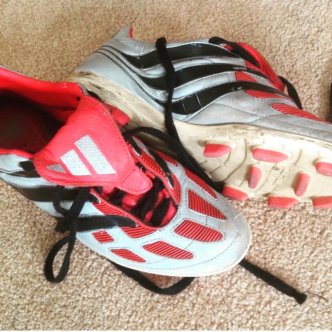 Still the best in my collection. Adidas Predator Precision. Now 17 years old  #adidas #adidaspredator #predator #predatorprecision #delpiero #beckham #adidasfootball #soccer #classic #vintagememorabilia