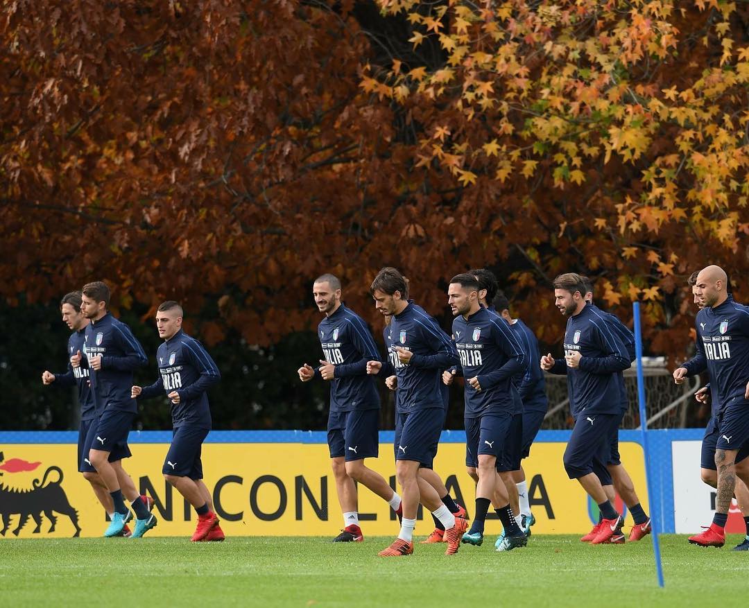 Calm before the Storm. Italy train in Coverciano. Musseeve game agianst Sweden tomorow in Sweden. We must get to Russia 2018 #italy #italyvssweden #italia #azurri #forzaazurri