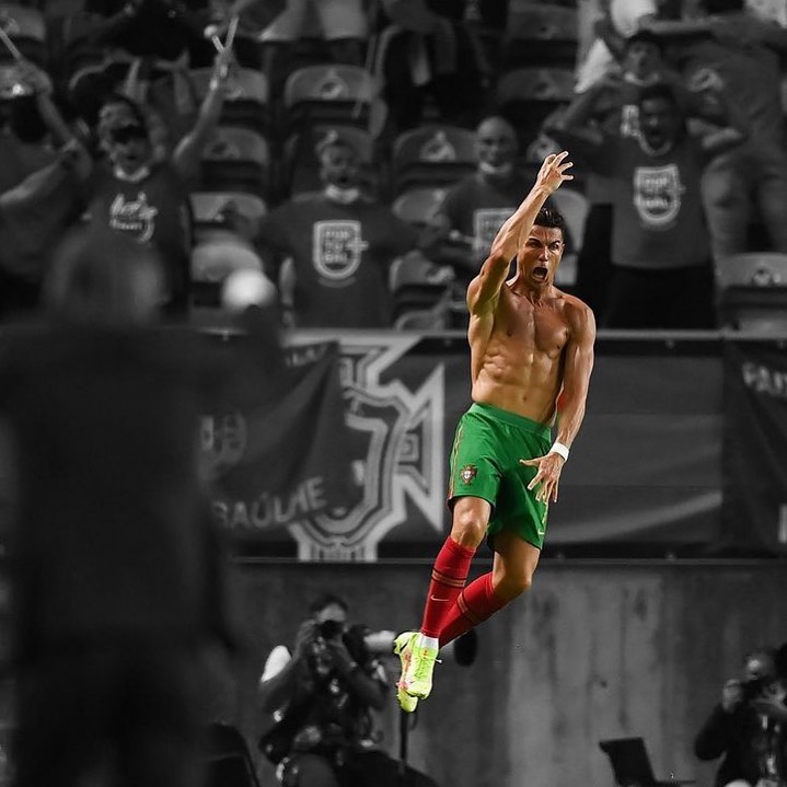 Another record. CR7 becomes the highest International goal scorer of all time. Pity he’s a MANC now.  The 36-year-old has now scored 111 international goals, becoming the most prolific player to ever grace international football.#ronaldo #cr7 #portugal