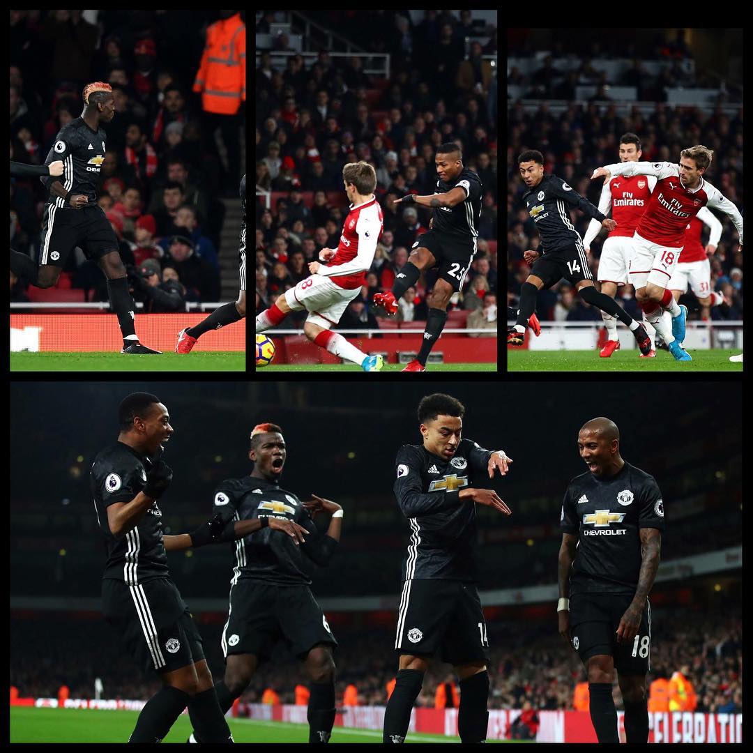 Arsenal 1 Man UTD 3. What a game of football. MANCS 3 great chances 3 goals. Arsenal the better team. Credit to the MANCS and DDG is quality. Your thoughts on the game ? #epl #arsenalvsmanutd #manutd #lingard #pogba #gunners #emirates #manutdfans #arsenalfans
