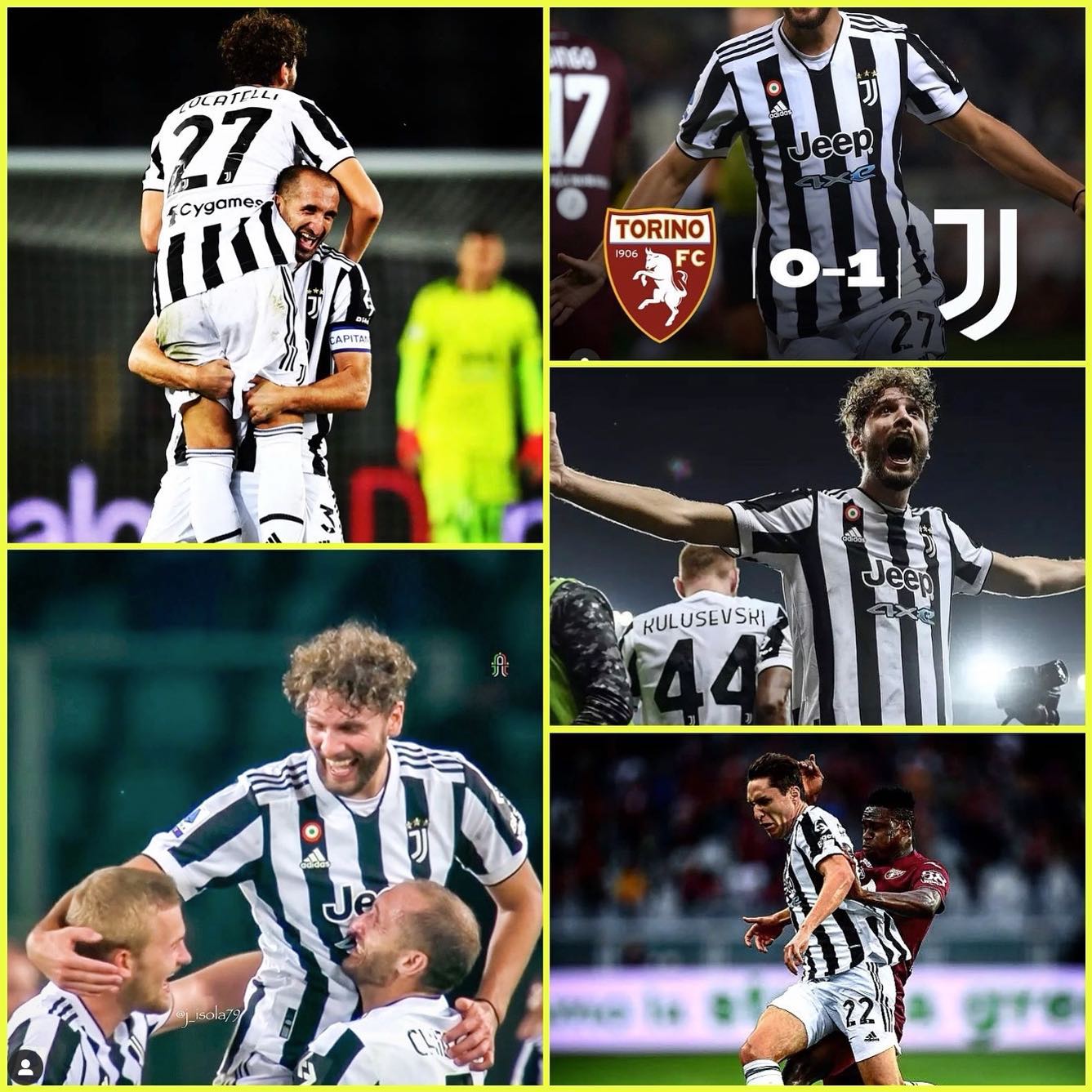 Torino 0 Juventus 1. Locatteli nets a beauty at the end and Juve climb up the table. Big 3 Points again and much needed after a poor first half. The team seems to be coming right. Tough stretch after the international break. Roma,Zenit and Inter. If we can see that through Juve are on course. Let’s hope the international break doesn’t cause more injuries. Forza Juve. We win the a derby Della Mole#derbydellamole #torinovsjuventus #juvefans #torinofans #bianconeri #juve #forzajuve #locattelli #serie