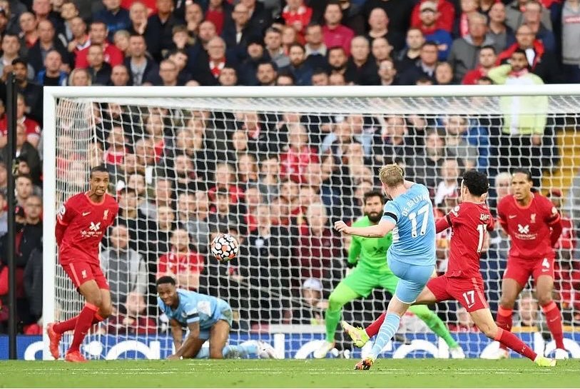Liverpool 2 Man City 2. Top Game. We were bossed in the first half. Great Salah finish and cruel deflection on the De Bruyne goal. Pep and Klopp will settle for 2-2. Milner lucky not to get a second yellow. Overall Top GameBefore kick off at The EPL encounter between Liverpool and Man City at Anfield. By the 0018  Lads#englishpremierleague#anfield #liverpoolvsmancity #lfc liverpoolfans #mancityfans #liverpool #mancity #epl #ynwa #thisisanfield