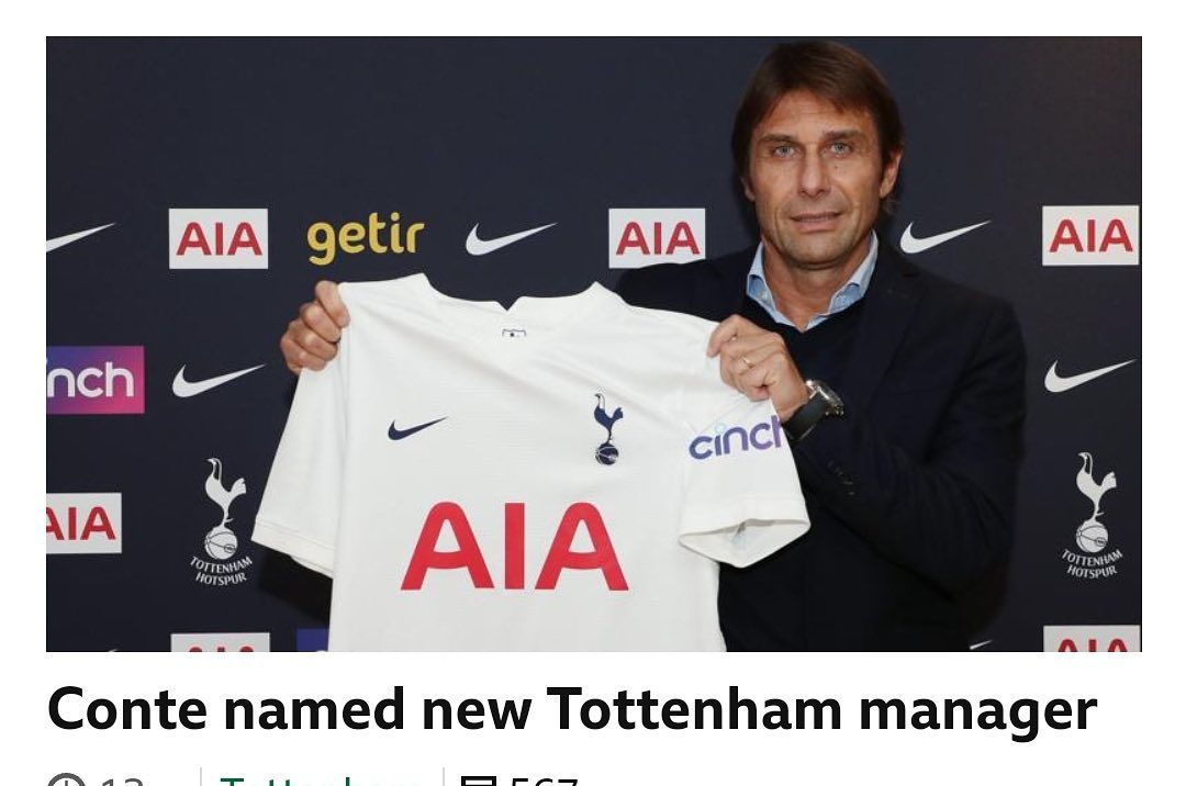 Conte named as new Spurs Manager. What says the COYS#conte #antonioconte #spurs #tottenham #contetospurs #spursfans #coys