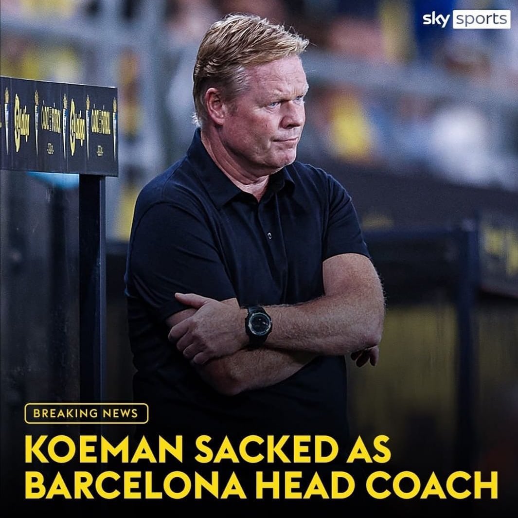 Koeman gets the Sack. No surprise, will it be Conte or Xavi or maybe someone else.