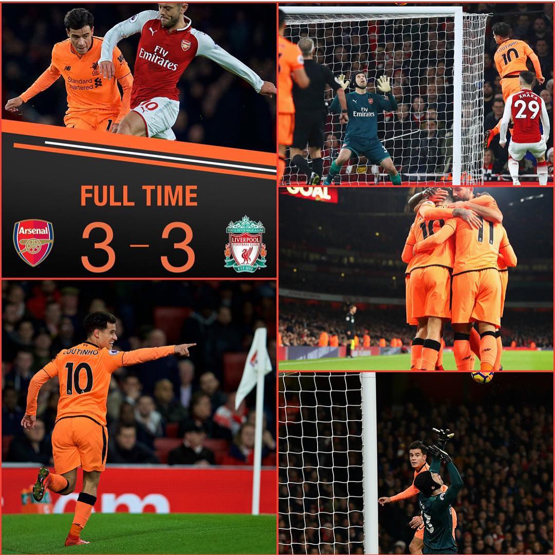 Arsenal 3 Liverpool 3. Your thoughts on the game? #arsenalvsliverpool