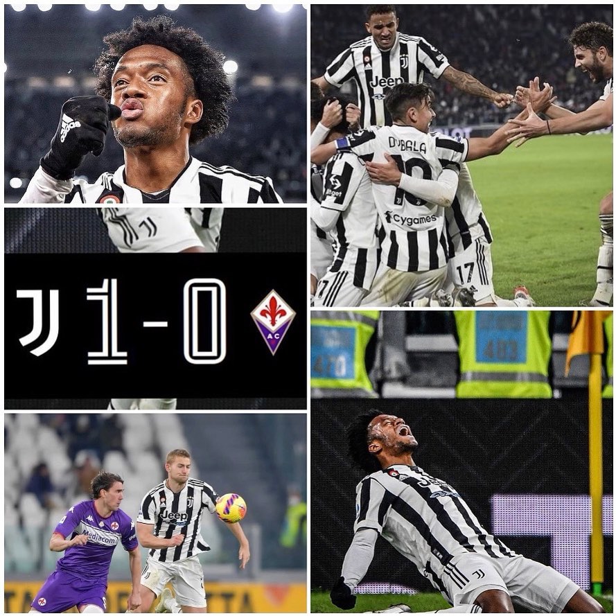 Juventus 1 Fiorentina 0. We just can’t seem to shake off the bad form in Serie A. Cuadrado popped up in Stoappage time with a@massive winner. Apart from that Juve battled. We were lucky to come out with three points. The two games coming up vs Lazio and Atalanta are two tough and season changing games. Chiesa again was class. Forza Juve#juventus #juve #juventusvsfiorentina #turin #alianzstadium #serieatim #forzajuve #juvefans #bianconero