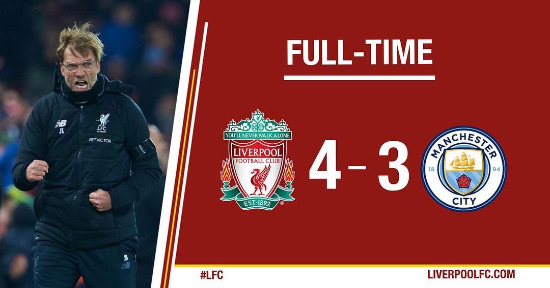 For some reason my account was f&$ked yesterday. But let's talk about the match. What a game of football. Your thoughts on the game? #liverpoolvsmancity #mancity #liverpool #lfc #liverpoolfc #anfield #thisisanfield #0018matchoftheday #epl #englishpremierleague