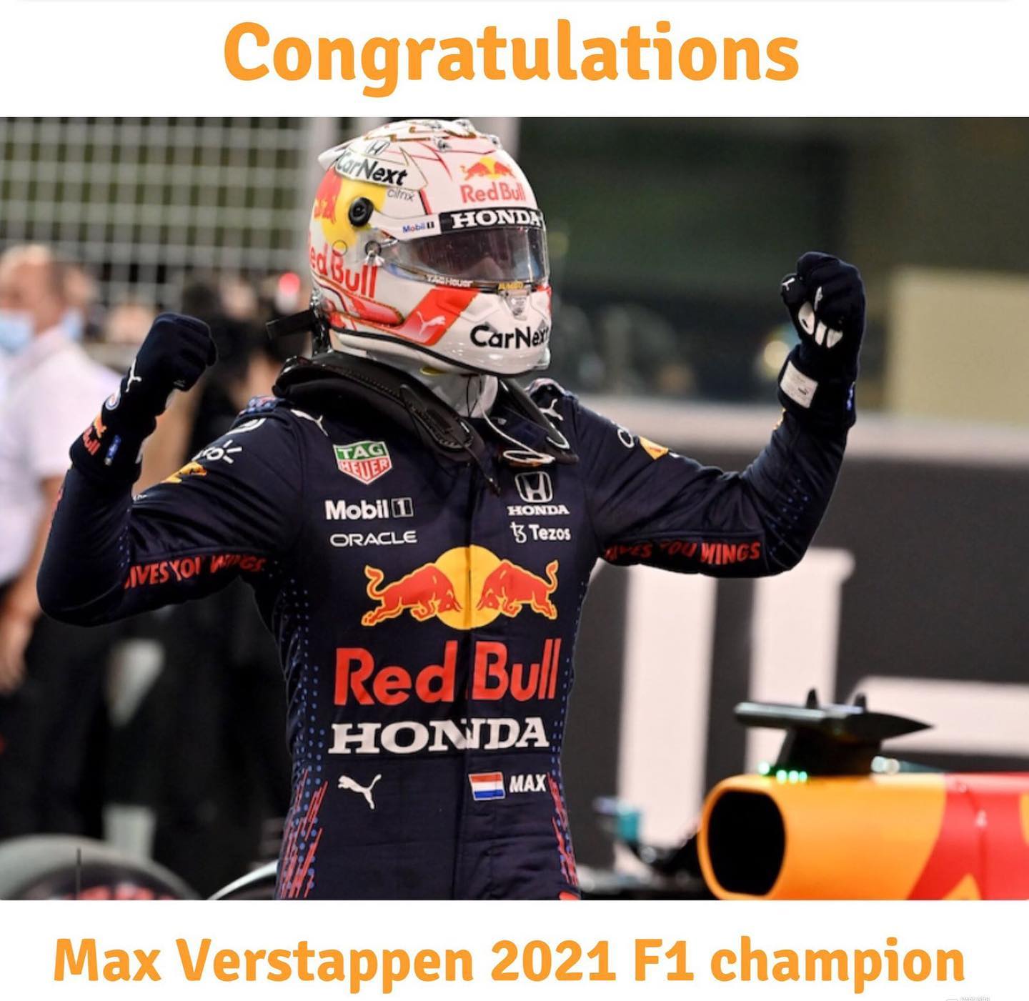 What a race. Yoh. Max Verstappen 2021 Champion