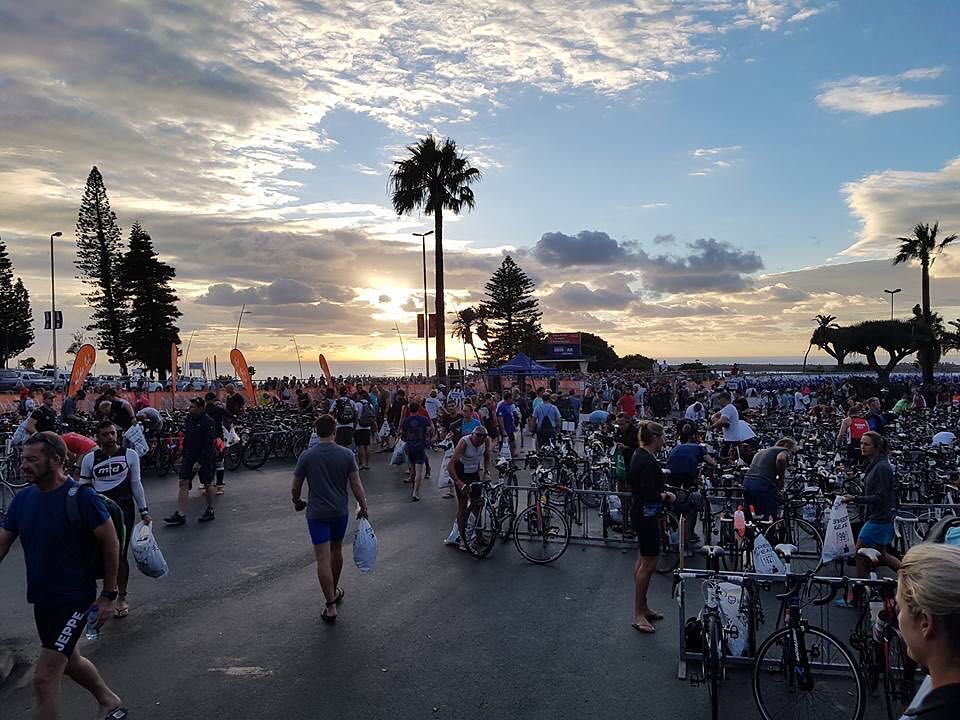 Race Morning at the Iron Man 70.3 in East London by @natalieagostinho makes our Instagram pic of the day #ironman #ironmansa #eastlondon @imsouthafrica #triathlons #tri #triathlete #swim #bike #run #ironman703