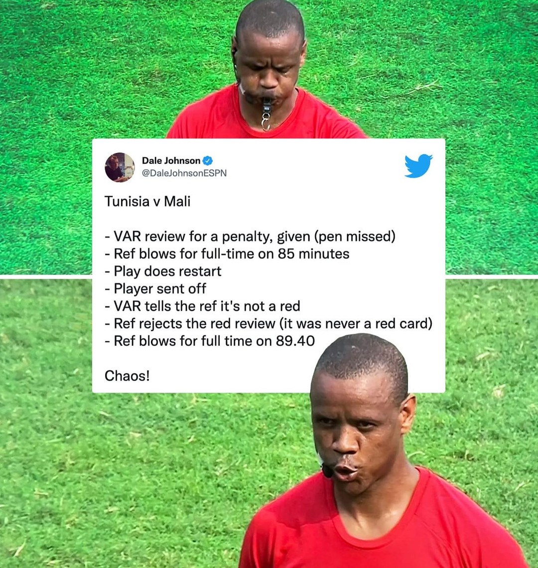 Aibo Afcon. Only in Africa. What is going on #tunisiavsmali #afcon2022