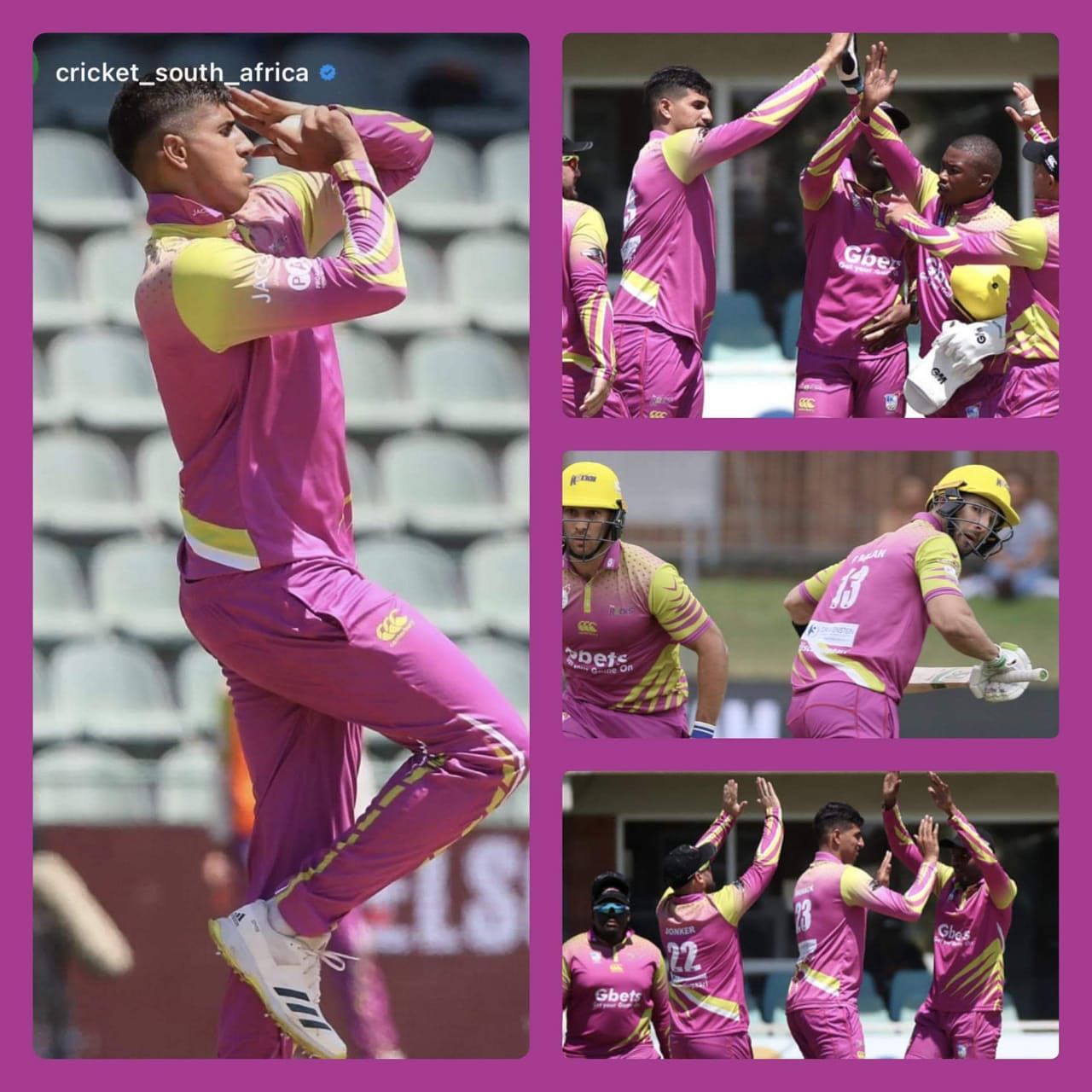 Congrats to Imi Manack. The son of Jack @abdulmanack .T20 CSA cupImran was man of match. In the final 4 overs 13  runs 2 wickets ..got quinton de kock out. We’ll done ma boy @being_imimanack