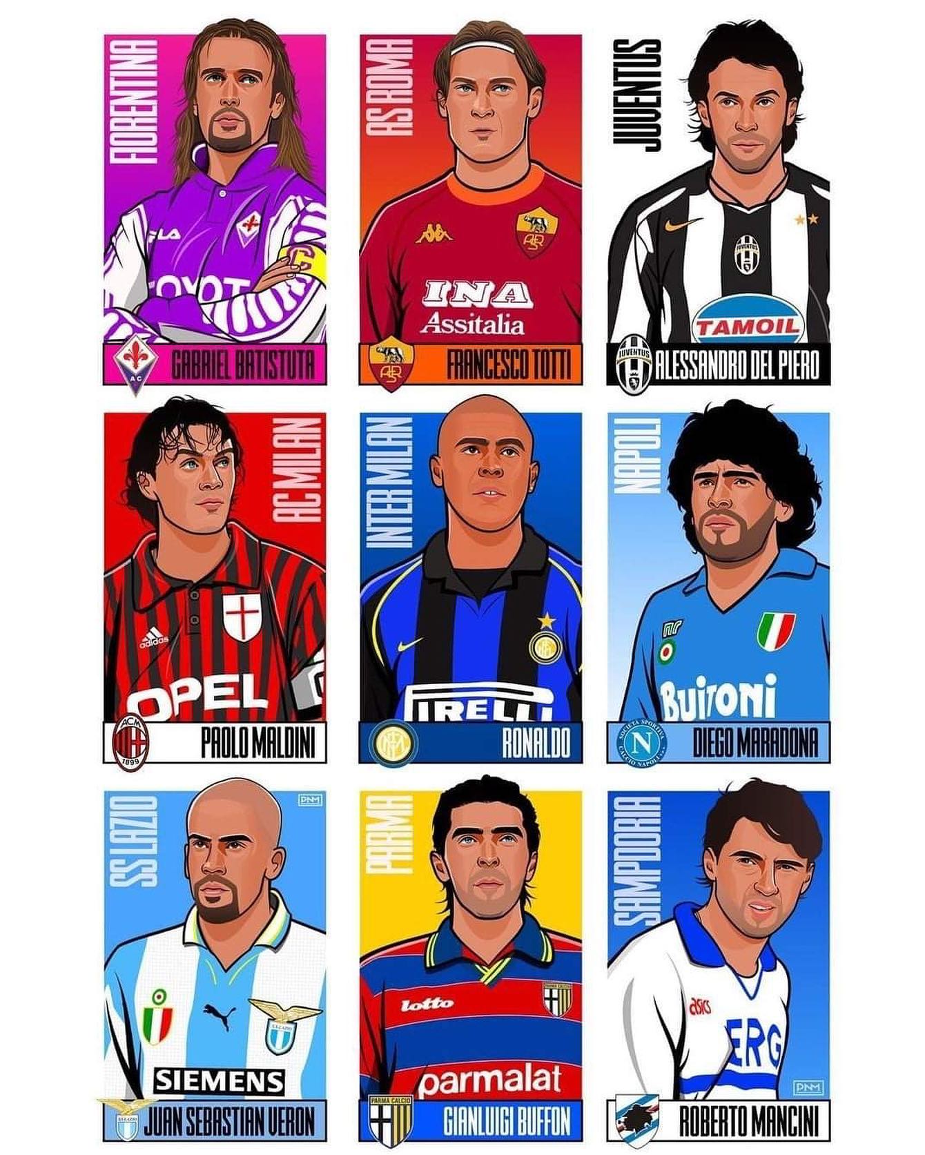 Back in the day in Serie A. Watta Thing