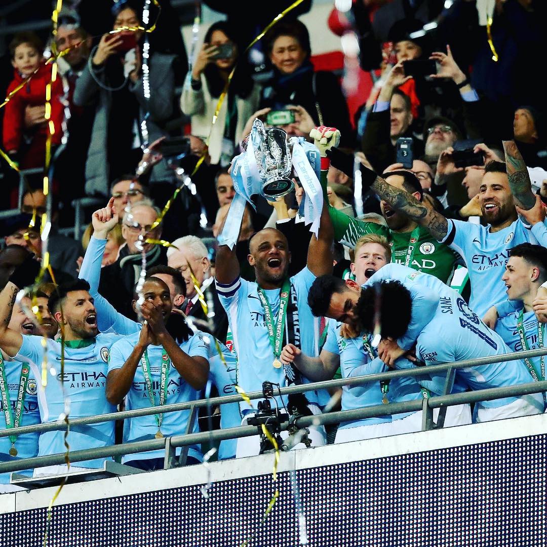 Manchester City 3 Arsenal 0. Man City win the Carabao Cup