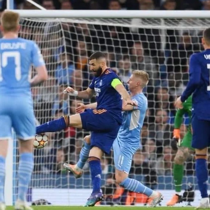 Man City 4 Real Madrid 3. Watta game. Proper European game this. Will Citeh tie their missed chances and Karim proves why it’s Ramadaan Kareem with a blistering month. All to play for at the Bernabeu