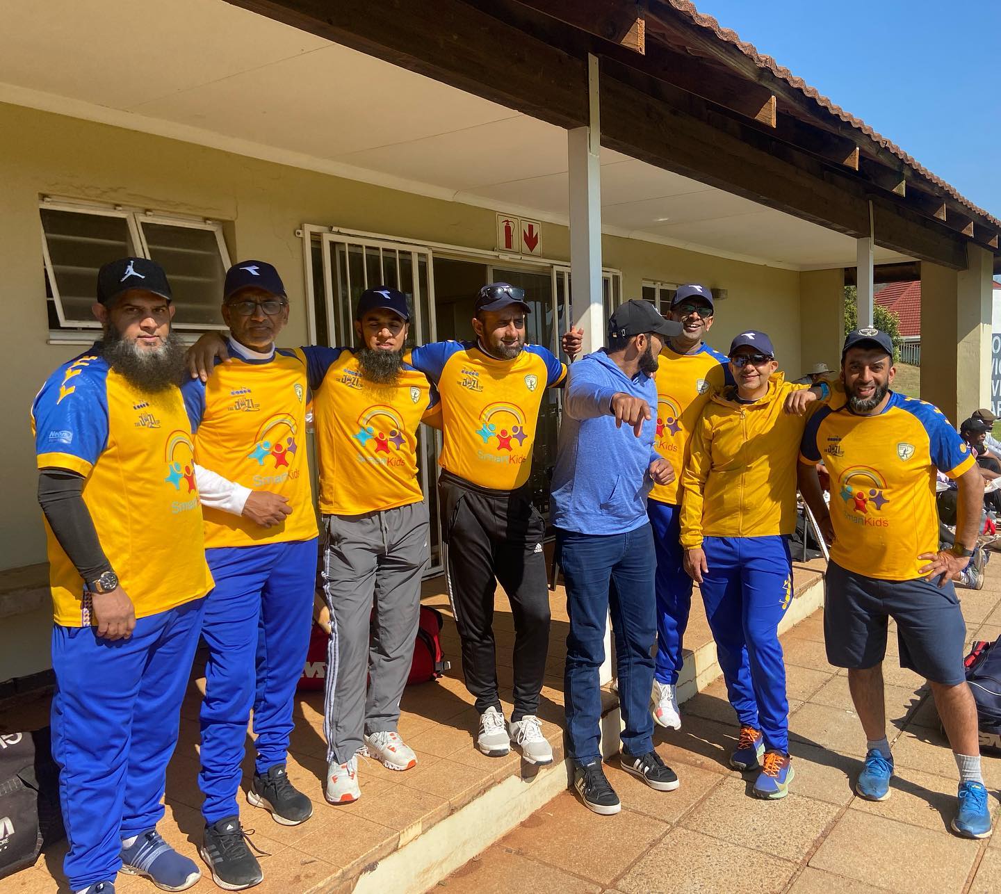 Good morning at the Marks Park oval with the Marks Park Legends in the Diadora Jozi Cup. Some big names on the pitch and the boys won and profession nicely in the tournament. At least I can say I played with these Legends I was getting sledged more by @suhailgani the. The opposition because of the Madrid and Liverpool Game.If Mr Blikkie’s Bismillah was alive today first thing I would go and say sir I played with Jack Manack @abdulmanack and sledged a few chaps with @yasmanack . I was padded up and the Donald run out of 99 was playing in my head. Good luck Marks Park Legends for the rest of the tournament#diadorajozicup #cricket #t20