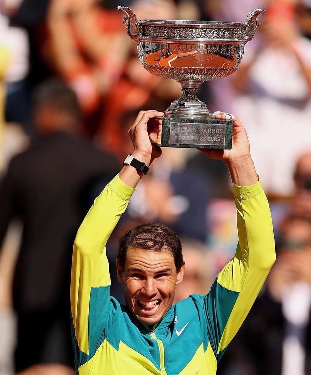 2022 French Open Champion yet again. The King of Clay. Rafaellllll Nadaaaaaaaal. Vamos Rafa
