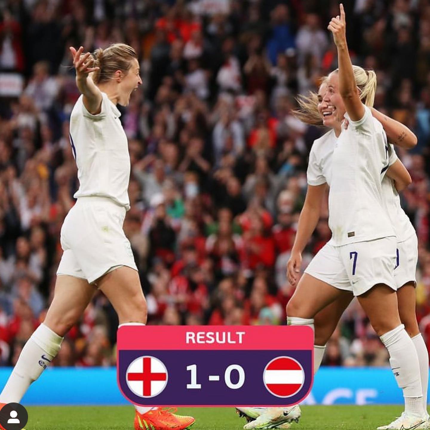 England 1 Austria 0. I’m a big fan of Womens soccer. The Lionesses opened the Womens Euro 2022 account at a record breaking Old Trafford housing 69 000 fans. England Gaffer Sarina Wiegman hailed the crowd as a testament to how the Womens game has grown. Beth Mead early goal gave the Lionesses three points. Mussseeeeve. Can the Lionessess bring it home #weuro2022 #england #englandfans #womenssoccer #oldrrafford
