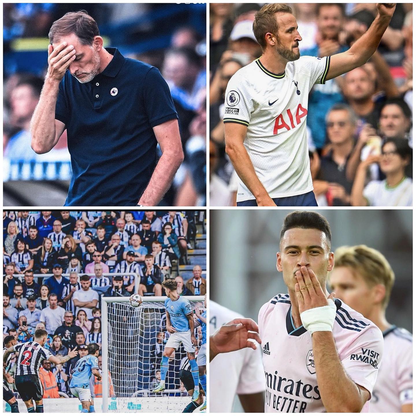 Conte handshake clearly unsettled  TUchel. Kane gave Spurs the win over Wolves and Leeds thumped Chelsea 3-0. Arsenal were rampant vs Bournemouth. City and Harland forced a great comeback in Tyneside but it’s 2 points dropped for Citeh. All roads for the ABUS vs ALIS tmrw evening#spursvswolves #arsenalvsbournemouth #odergaard #kane #spursfans #arsenalfans #chelseavsleeds #tuchel #mancityvsnewcastle #haaland #cityfans #newcastlefans #englishpremierleague
