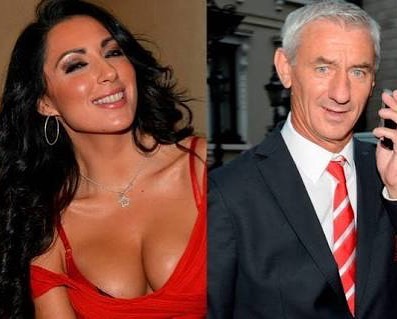 Amidst the Tension in Anfield lots of Lads asked who is the badaam with Ian Rush. Well that's Carol Anthony. Ian Rush still potting. Watta Man #wag #wags #badaam #badaamoftheweek #wagoftheweek #carolanthony #ianrush